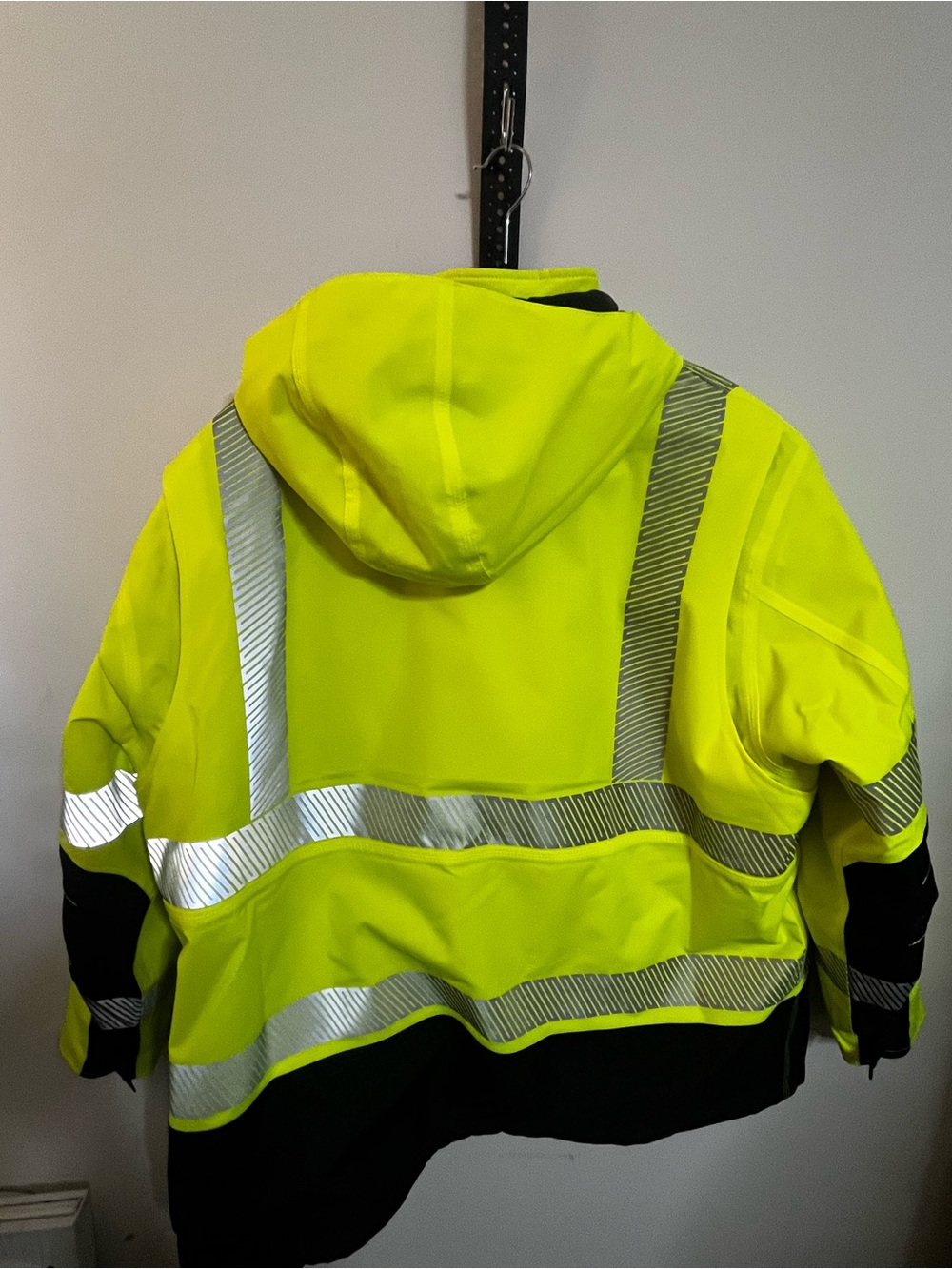 Carhartt Waterproof Loose Fit Hi Viz Winter Hooded Jacket Sz XL - Picture 6 of 13